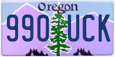 OR license plate 990UCK