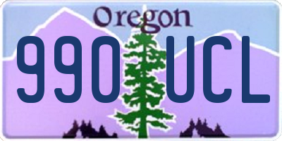 OR license plate 990UCL