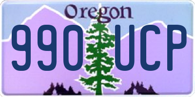 OR license plate 990UCP