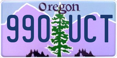 OR license plate 990UCT