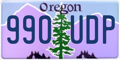 OR license plate 990UDP