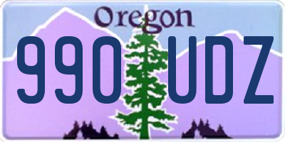 OR license plate 990UDZ