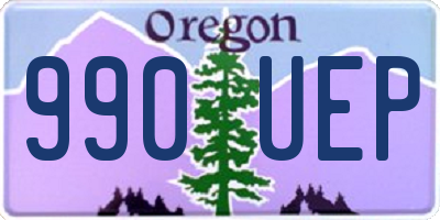 OR license plate 990UEP