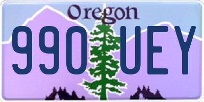 OR license plate 990UEY