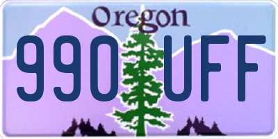 OR license plate 990UFF