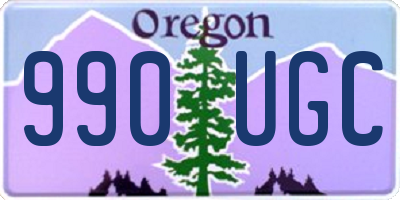 OR license plate 990UGC