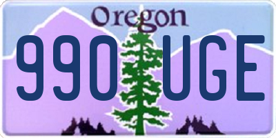 OR license plate 990UGE