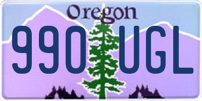 OR license plate 990UGL