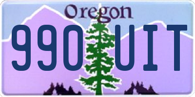 OR license plate 990UIT