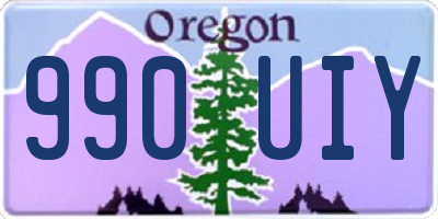 OR license plate 990UIY