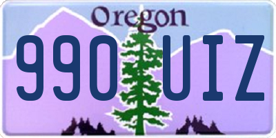 OR license plate 990UIZ