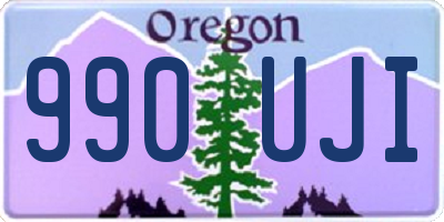 OR license plate 990UJI