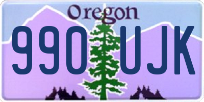 OR license plate 990UJK