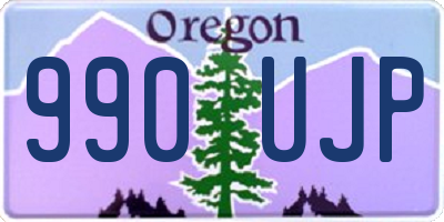 OR license plate 990UJP