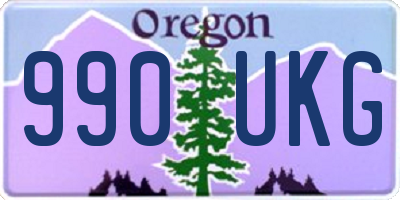 OR license plate 990UKG