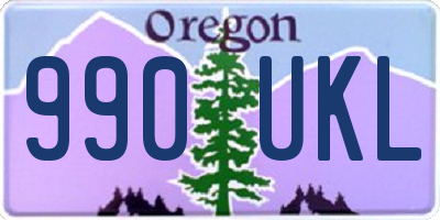 OR license plate 990UKL