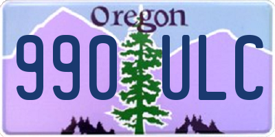 OR license plate 990ULC