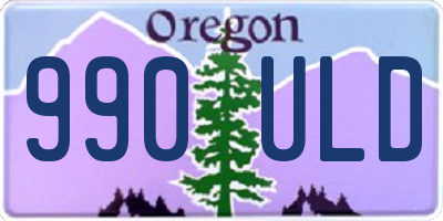 OR license plate 990ULD
