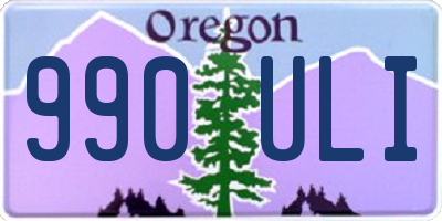 OR license plate 990ULI