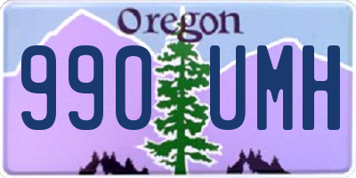 OR license plate 990UMH