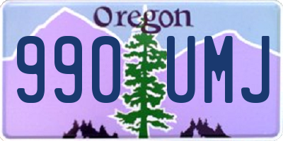 OR license plate 990UMJ