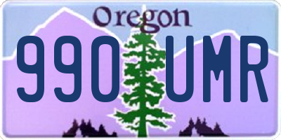 OR license plate 990UMR