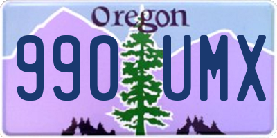 OR license plate 990UMX