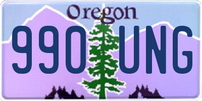 OR license plate 990UNG