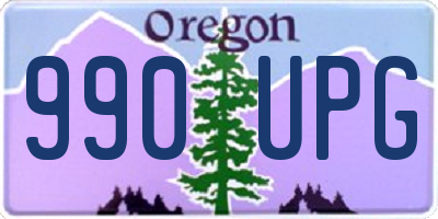 OR license plate 990UPG