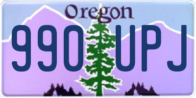 OR license plate 990UPJ