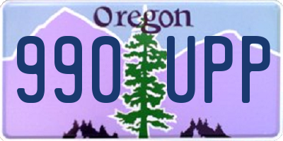 OR license plate 990UPP