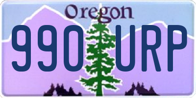 OR license plate 990URP