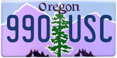 OR license plate 990USC