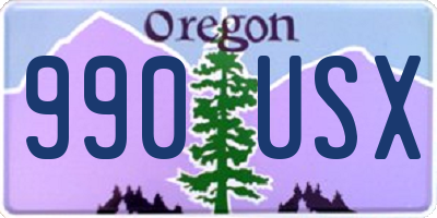 OR license plate 990USX