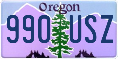 OR license plate 990USZ