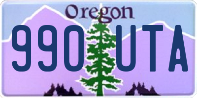 OR license plate 990UTA