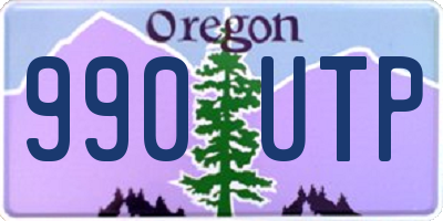 OR license plate 990UTP