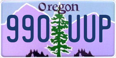 OR license plate 990UUP