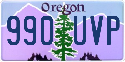 OR license plate 990UVP