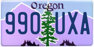 OR license plate 990UXA