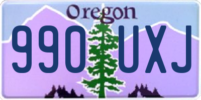 OR license plate 990UXJ