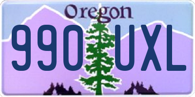 OR license plate 990UXL