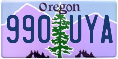 OR license plate 990UYA