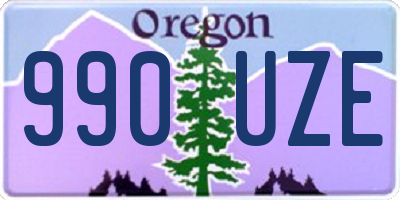 OR license plate 990UZE
