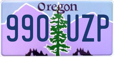 OR license plate 990UZP