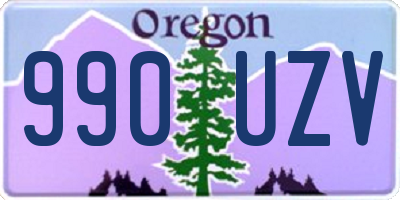 OR license plate 990UZV