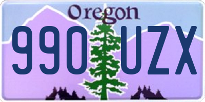 OR license plate 990UZX