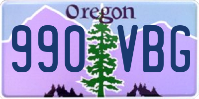 OR license plate 990VBG