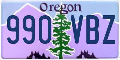 OR license plate 990VBZ