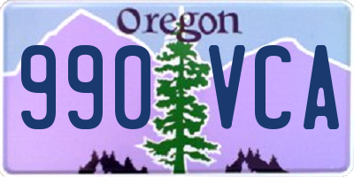 OR license plate 990VCA